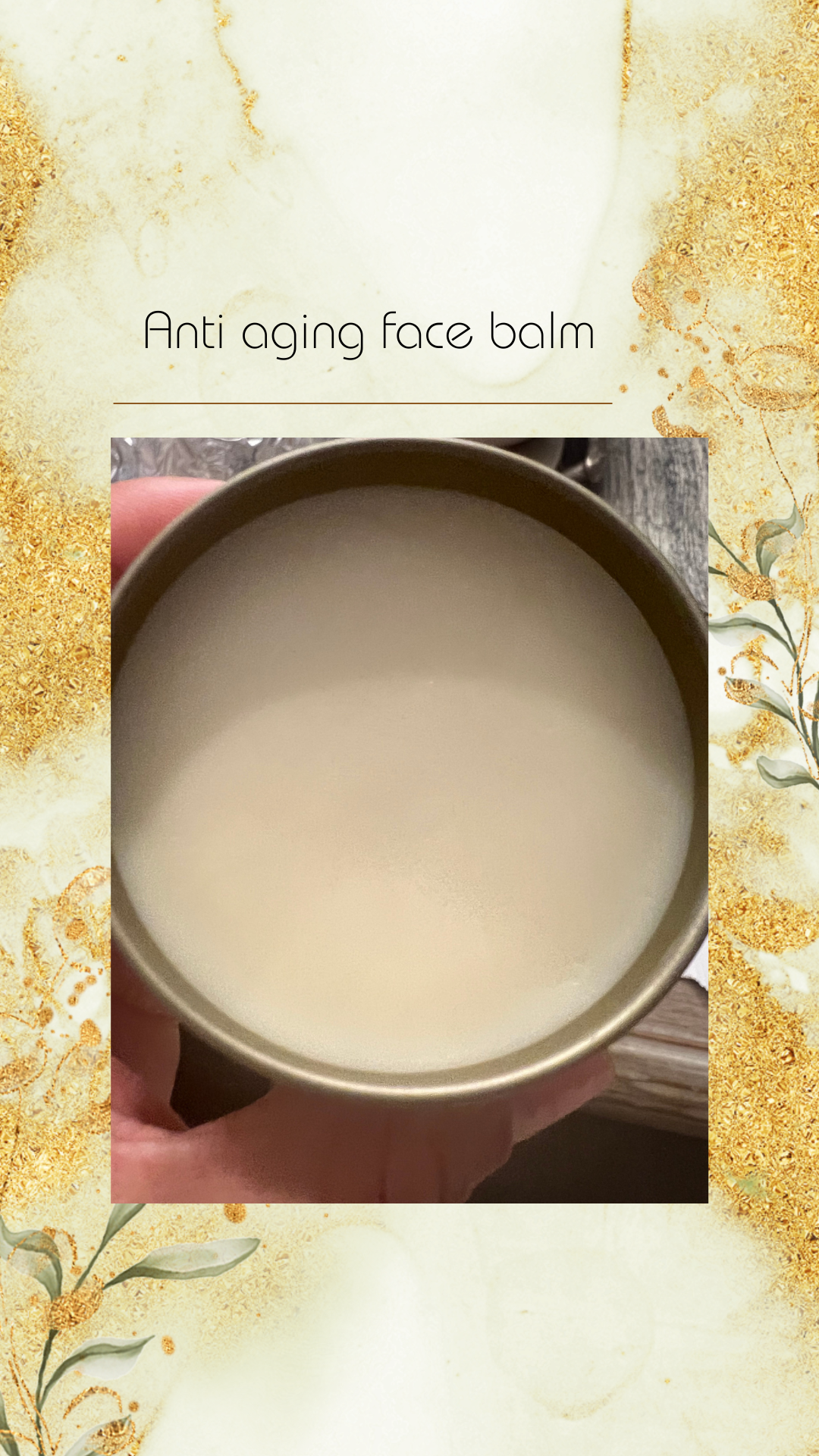 Anti aging face balm